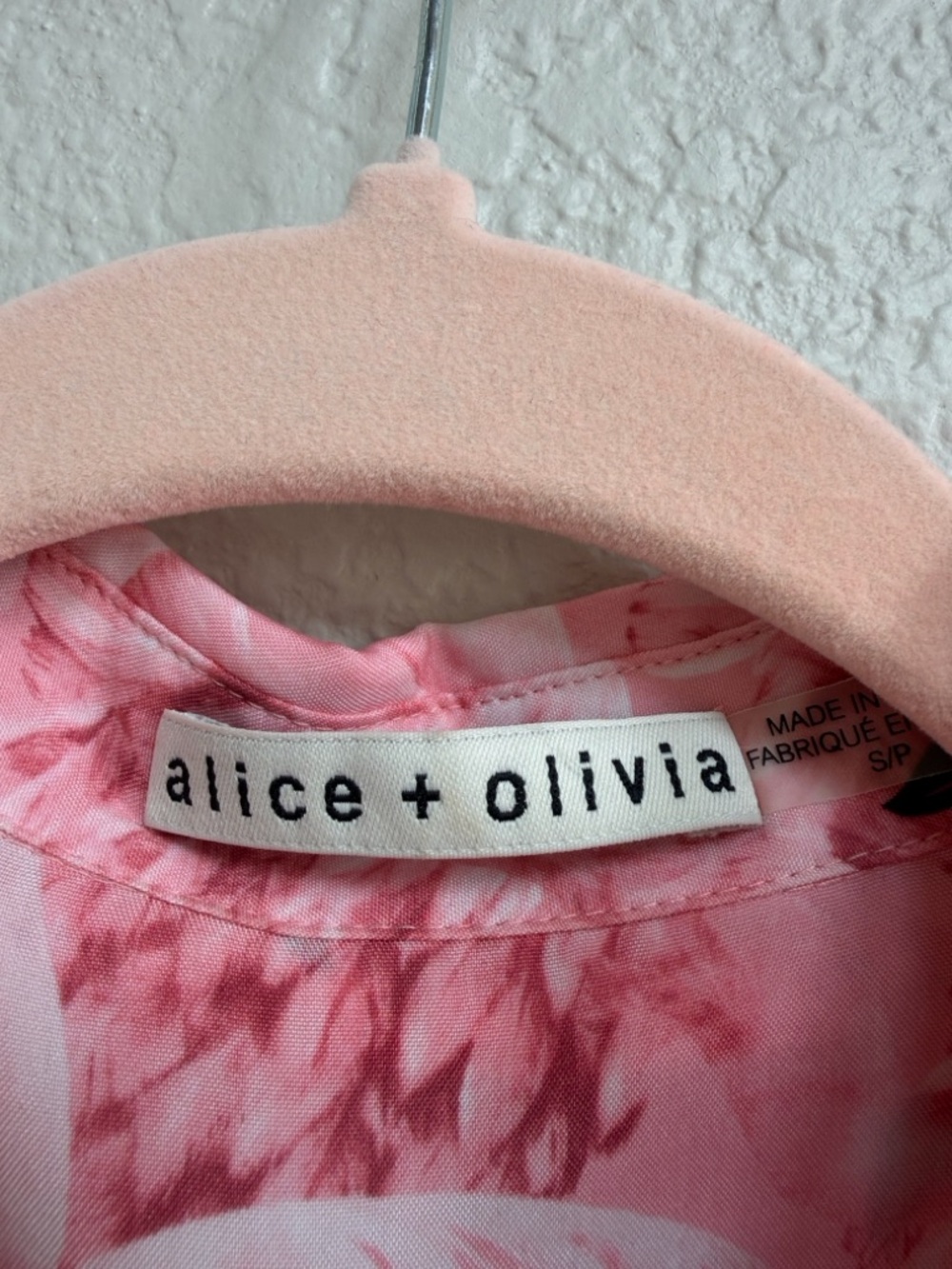 Alice + Olivia Pink Flamingo Print Mini Shirt Dress - Picture 5 of 9